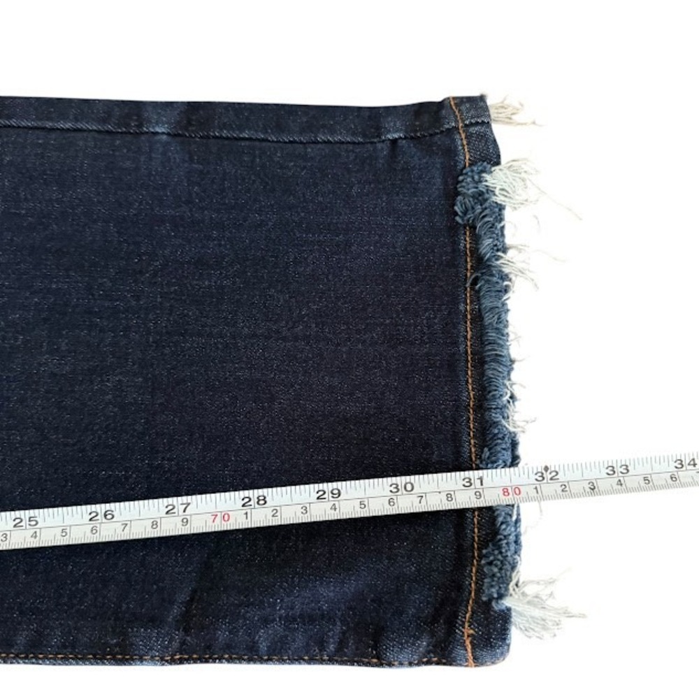 New w/ Tags Judy Blue Dark Wash Straight Fit Raw Hem Stretch Jeans Womens 5 / 27 - Picture 5 of 5